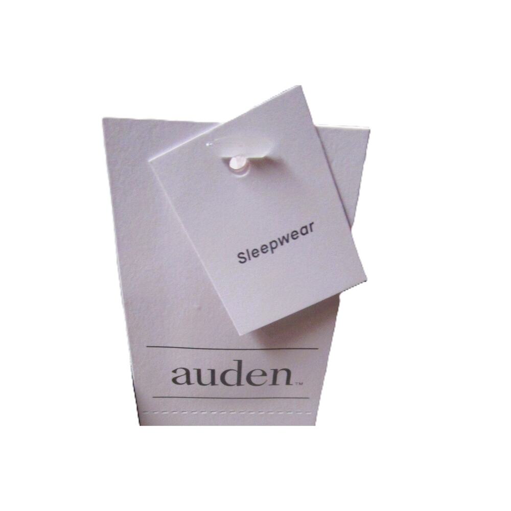 Auden Women's Sleepwear Pajama Top Green White Stripes Short Sleeves Size XL - Picture 8 of 8